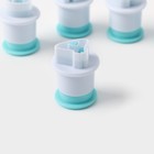 Плунжеры кондитерские Доляна «Цифры», набор 10 шт., пластик, голубые - Фото 3