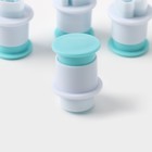 Плунжеры кондитерские Доляна «Цифры», набор 10 шт., пластик, голубые - Фото 4