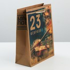 Пакет подарочный вертикальный крафтовый, упаковка, «Герои», MS 18 х 23 х 8 см - Фото 2