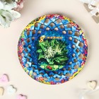 Конфетница «8 Марта, ландыши», d=19.5 см, дерево, разноцветная - Фото 2