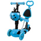 Самокат-каталка 5 в 1, колёса световые PU 120/80 мм - Фото 2