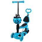 Самокат-каталка 5 в 1, колёса световые PU 120/80 мм - Фото 3