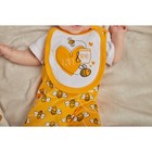 Слюнявчик «Крошка Я: Love & honey», белый - фото 34986003