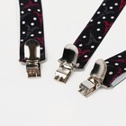 Подтяжки, ширина 2,5 см, цвет чёрный - фото 46025873