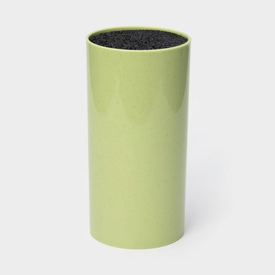 Подставка для ножей с наполнителем «Нежность», 22×11 см, зелёная