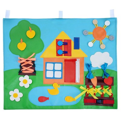 Коврик развивающий тактильный «Домик», 60×50 см, по методике Монтессори