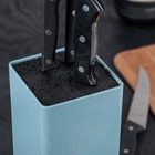 Подставка для ножей с наполнителем «Нежность», 22×9 см, цвет голубой - Фото 4