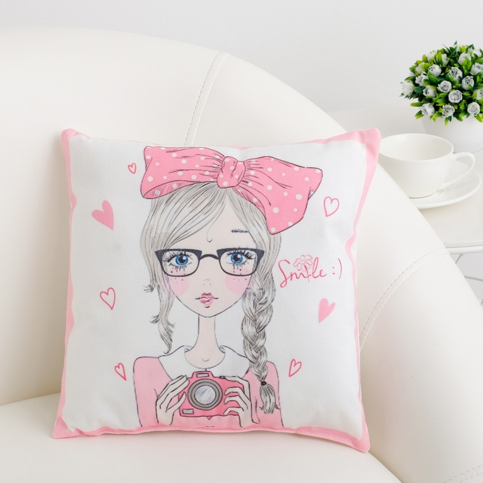 Подушка декоративная Этель "Фотография" 30 х 30 см, 100% п/э - Фото 1