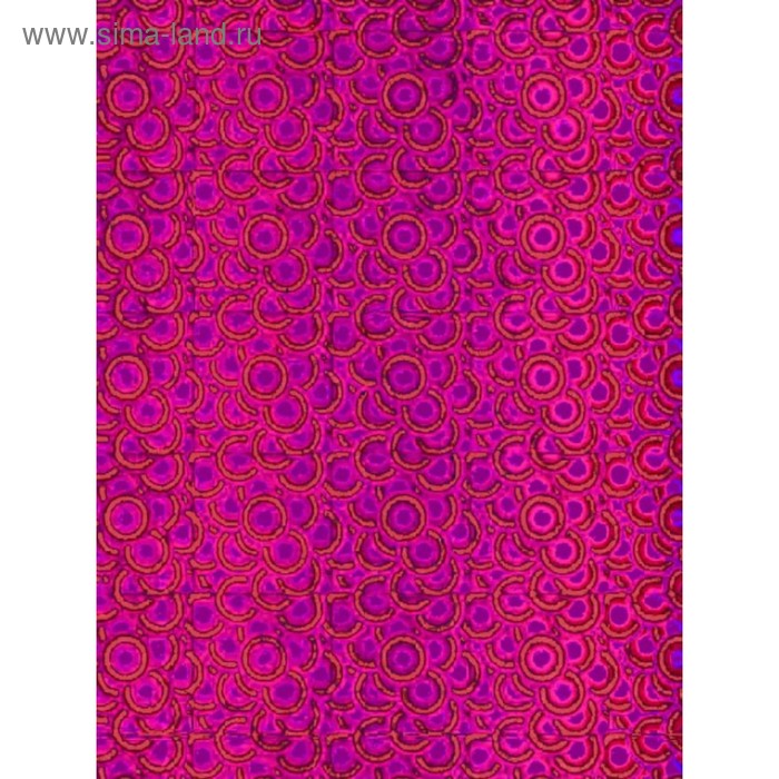 Самоклеящаяся пленка "Colour decor" 1036, голография малиновая  0,45х8 м - Фото 1