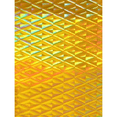 Самоклеящаяся пленка "Colour decor" 1001, голография прямоугольник золотой 0,45х8 м