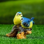 Фигура "Птицы на ветке" жёлтая, 12х15х10см - Фото 4