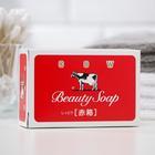 Мыло туалетное Cow Brand Soap Kyoshinsha Beauty Soap, молочное, с ароматом цветов, 100 г - Фото 1