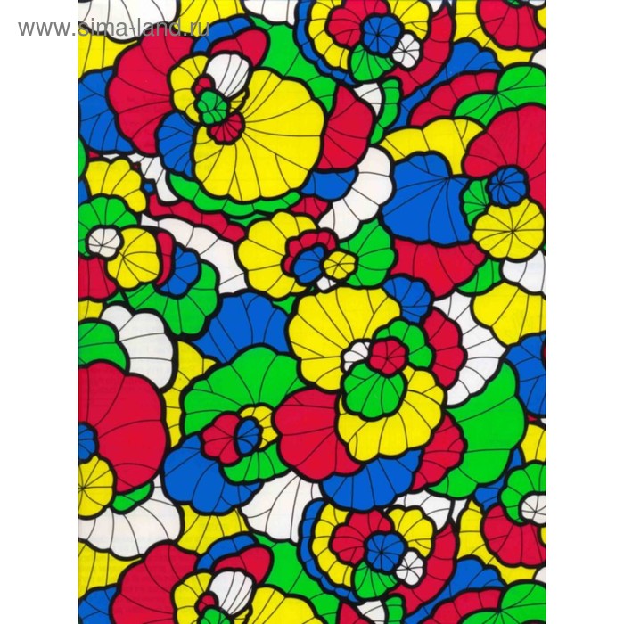 Самоклеящаяся пленка Colour decor 9008, витраж цветы радужные 0,45х8 м