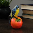 Садовая фигура "Птица на яблоке" цветная, 12х8,5см - Фото 2