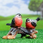 Садовая фигура "Птицы на ветке" красная, 12х15х10см - Фото 1