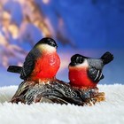 Садовая фигура "Птицы на ветке" красная, 12х15х10см - Фото 4