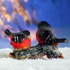 Садовая фигура "Птицы на ветке" красная, 12х15х10см - Фото 6