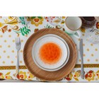 Тарелка фарфоровая Доляна «Космос», d=27 см, цвет оранжевый - Фото 4