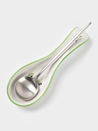 Подставка под ложку Доляна «Олива», 21.5×7.5 см, керамика, белая - Фото 3