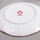 Тарелка фарфоровая Доляна «Космос», d=21,2 см, цвет оранжевый - Фото 3