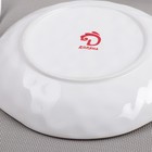 Тарелка фарфоровая глубокая Доляна «Космос», 550 мл, d=21,6 см, цвет оранжевый - Фото 3