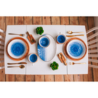 Чайная пара фарфоровая Доляна «Космос», 2 предмета: чашка 250 мл, блюдце d=16 см, цвет синий - Фото 8