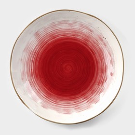 Тарелка глубокая Доляна «Космос», 800 мл, d=21,6 см, цвет красный