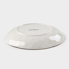 Тарелка глубокая Доляна «Космос», 550 мл, d=21.5 см, фарфор, белая, красная - Фото 3