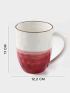 Кружка Доляна «Космос», 400 мл, фарфор, белая, красная - Фото 2