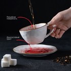 Чайная пара керамическая Доляна «Космос», 2 предмета: чашка 250 мл, блюдце d=16 см, цвет красный - Фото 7