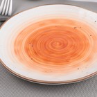 Тарелка фарфоровая Доляна «Космос», d=18,5 см, цвет оранжевый - Фото 2