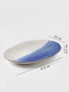 Блюдо Доляна «Космос», 30.8×21.7×3.3 см, фарфор, белое, синий - Фото 2