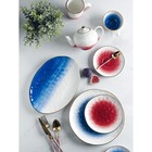 Блюдо фарфоровое Доляна «Космос», 30,8×21,7×3,3 см, цвет синий - фото 4267440