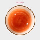 Миска фарфоровая Доляна «Космос», 370 мл, d=13,1 см, цвет оранжевый - фото 4628943
