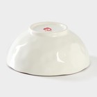 Миска фарфоровая Доляна «Космос», 370 мл, d=13,1 см, цвет оранжевый - Фото 3