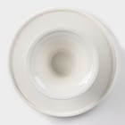 Подставка для десертов фарфоровая Доляна «Глория», d=16,5 см, цвет белый - фото 9019618