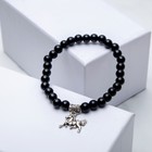 Браслет с подвеской МИКС шар №6 «Агат чёрный», 5.5 см - Фото 1