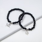 Браслет с подвеской МИКС шар №6 «Агат чёрный», 5.5 см - Фото 2