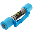 Гантель 0,5 кг неопреновая с ручкой, цвет голубой - Фото 2