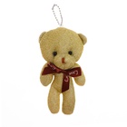 Брелок детский «Медведь», мягкий, с бантом, 12 см, МИКС (комплект 2 шт) - фото 35623245