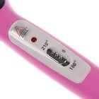 Плойка Luazon LW-10, 40 Вт, керамическое покрытие, d=25 мм, 210°С, розовая - Фото 2