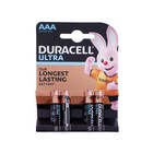 Батарейка алкалиновая Duracell Ultra Power, AAA, LR03-4BL, 1.5В, 4 шт. - Фото 3