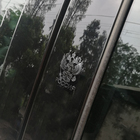 Наклейка на авто "Герб России", 6×4.5 см, хром - Фото 2