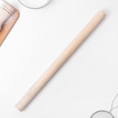 Скалка деревянная Доляна, 39.5 см, прямая