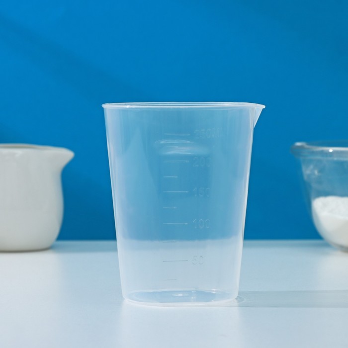 Мерный стакан Доляна, 250 мл, цвет прозрачный - фото 1884909752