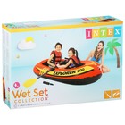 Лодка Explorer 200, 2 местная, 185×94×41 см, от 6 лет, до 95 кг, вёсла, насос, 58331NP INTEX - Фото 3