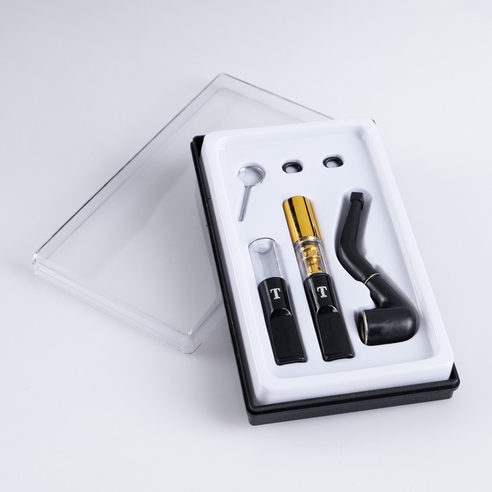 Набор Smoke: мундштук, 2 шт., уплотнитель, 2 шт., трубка, иголка для чистки, 12×7 см - Фото 1