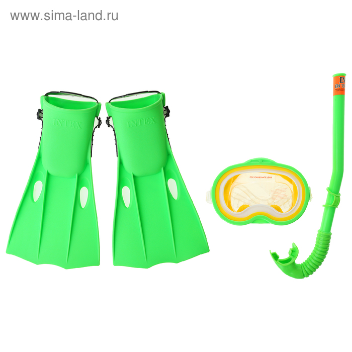 Набор для подводного плавания «Мастер Класс», 3 предмета: маска, трубка, ласты, от 8 лет INTEX - Фото 1