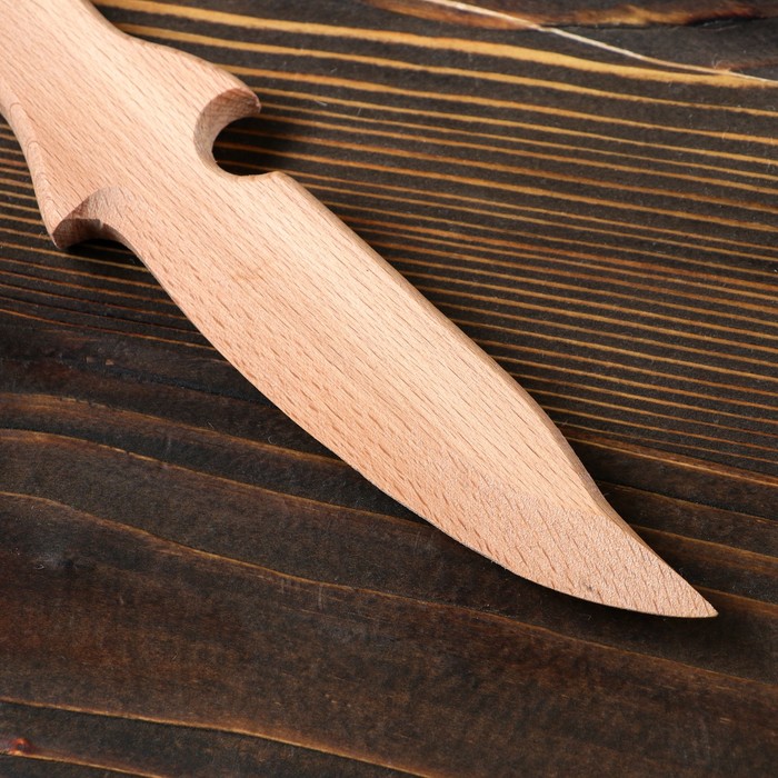 Сувенирное деревянное оружие "Нож", 29 х 6 см, массив бука - фото 1905535365