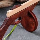Сувенирное деревянное оружие "Автомат ППШ", 58 х 15 см, массив бука - фото 8656457